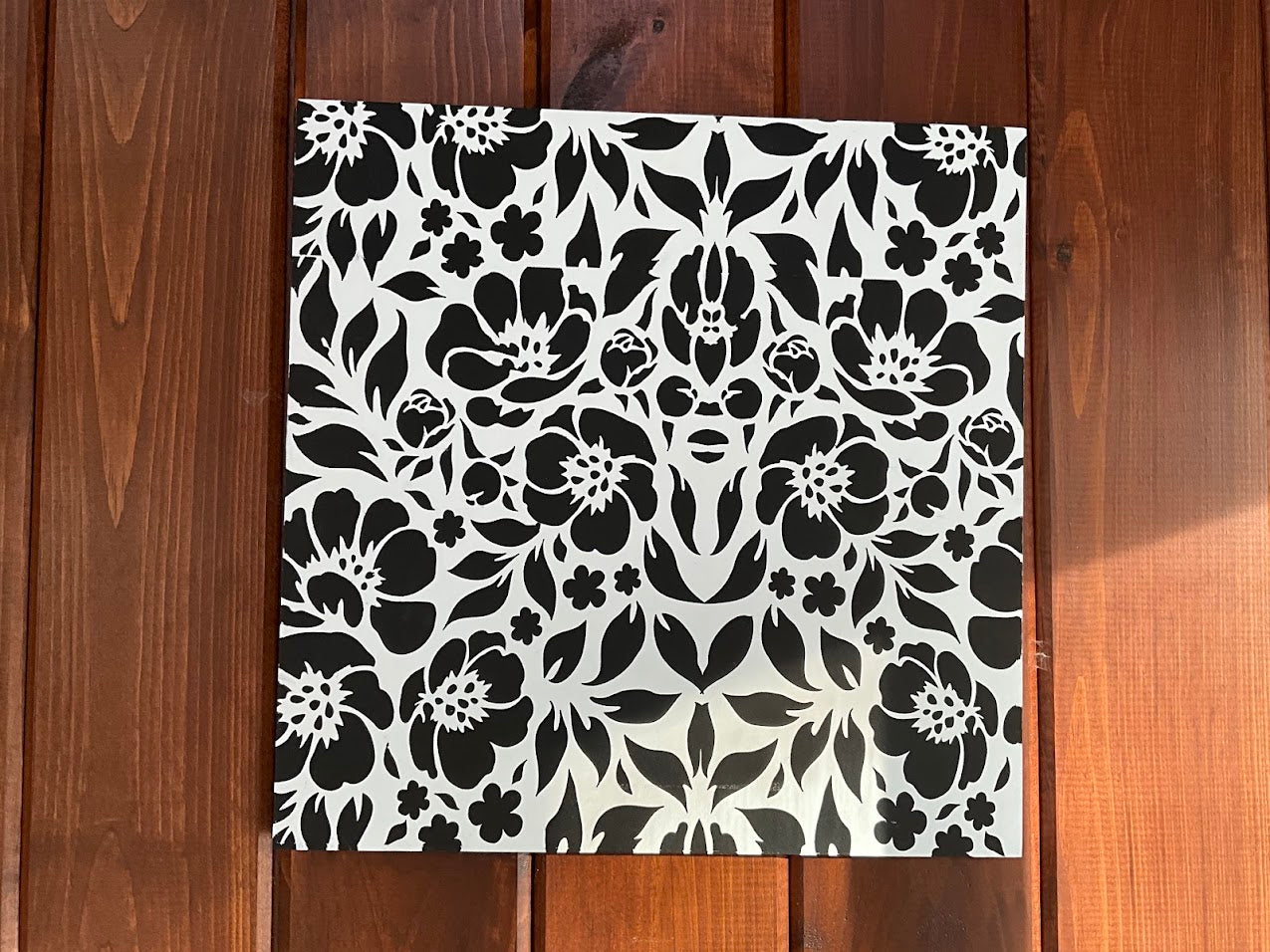 15 Inch Square Floral Decor