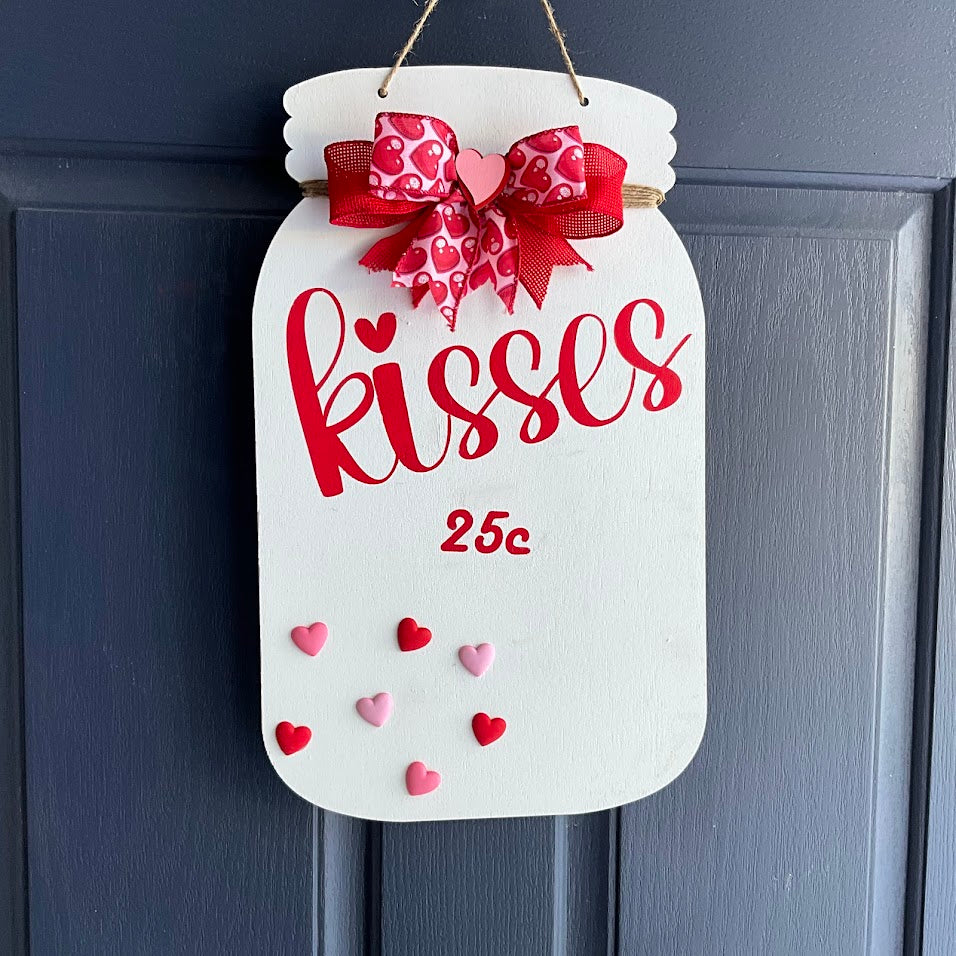 Jar Of Kisses Door Sign