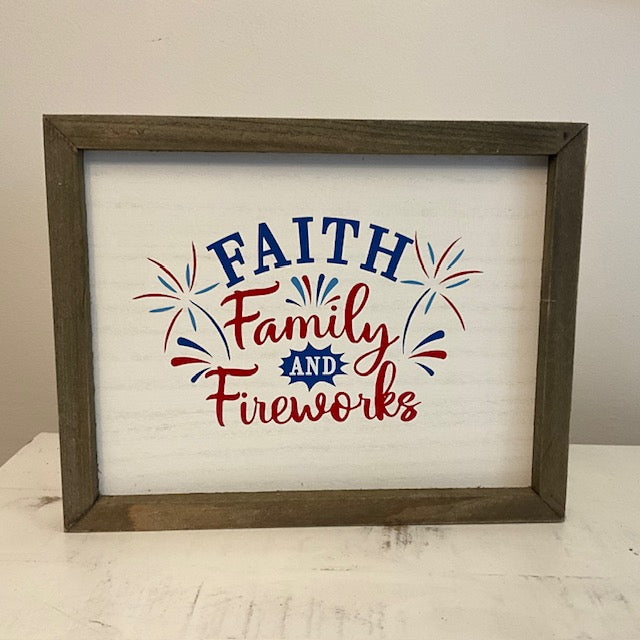 Faith Family fireworks