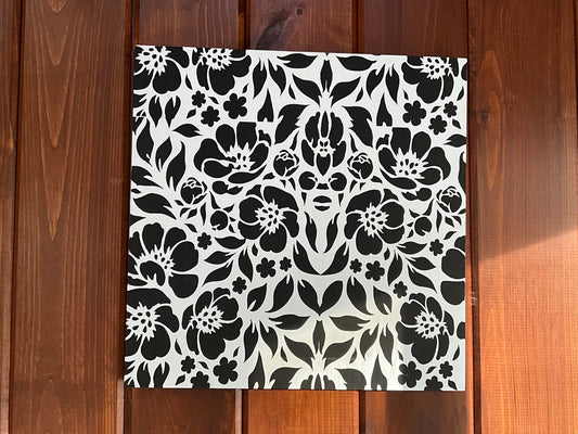 15 Inch Square Floral Decor
