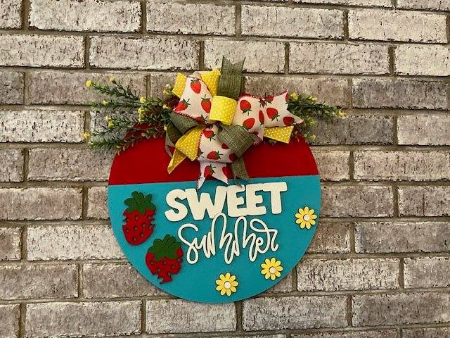 strawberries summer door Hanger